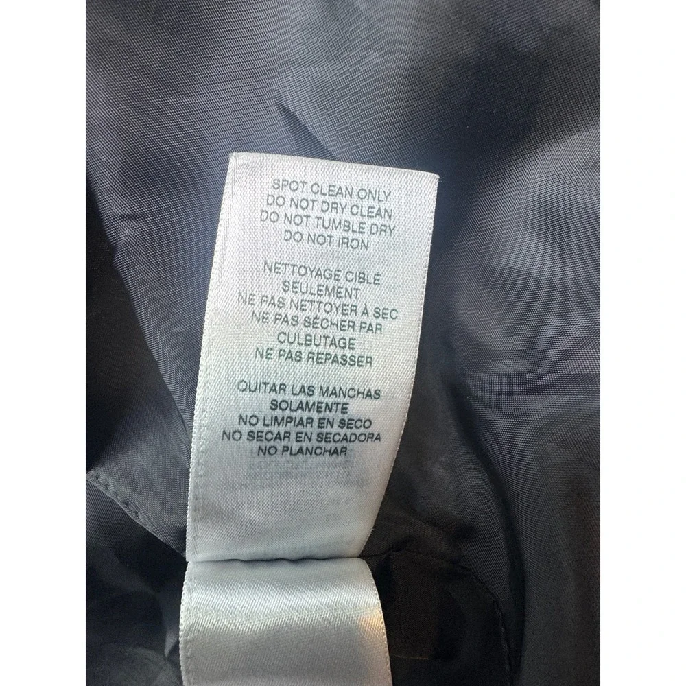 True Religion Hooded Varsity Jacket Black White Chenille Patch XL 51086-00